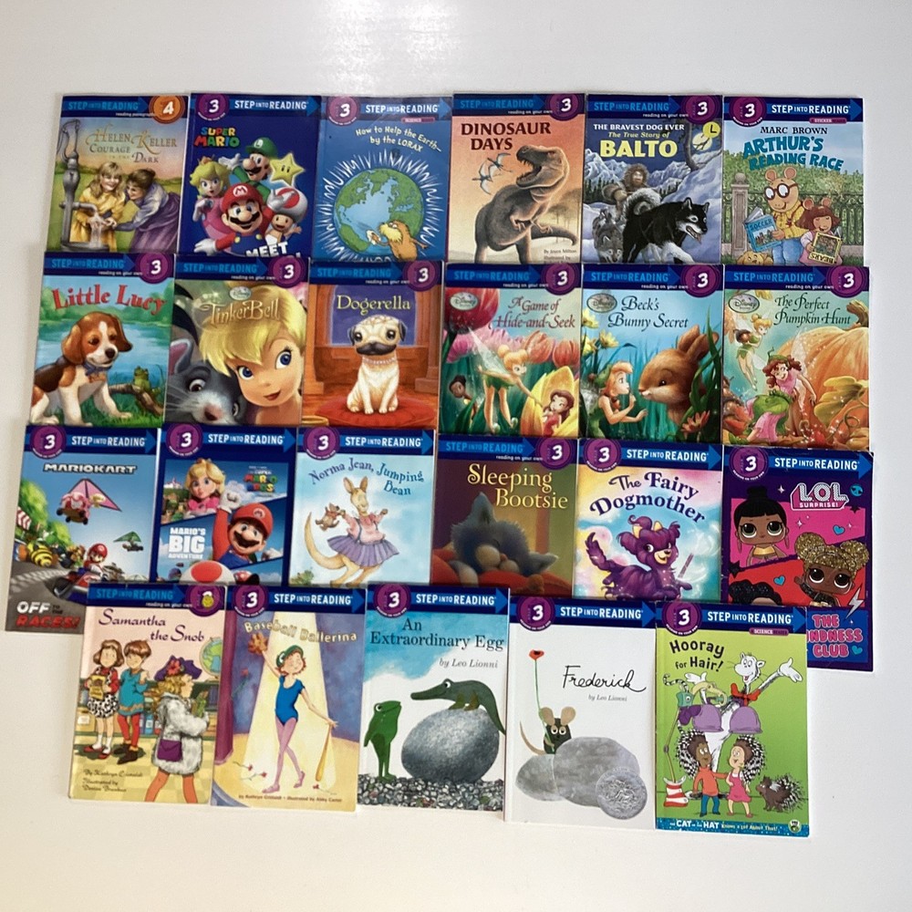 Girls Step Into Reading Level 3, 4 Reader 2nd 3rd 4th Grade 23 Book Lot