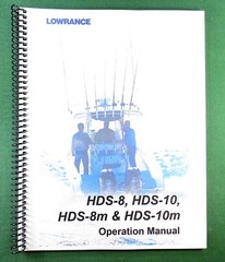 Lowrance HDS-10m Operation Manual: Full Color 134 Pages & Protective Covers