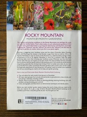 Rocky Mountain Month-by-Month Gardening by John Cretti Cool Springs Press :VG