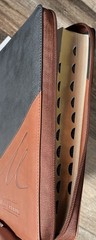 Biblia de Estudio MacArthur,RVR 1960 Letra Grande,Leathersoft, Café, con índice