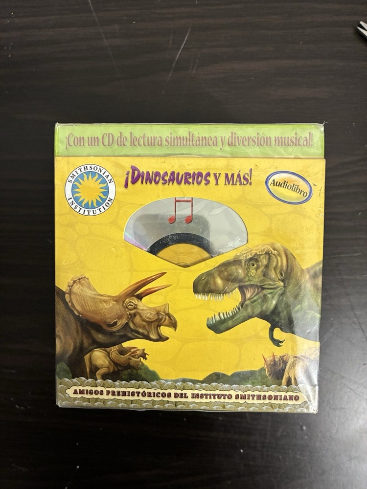 Smithsonian Institution Dinosaurs and More Books & CD Set NEW SPANISH LANGUAGE
