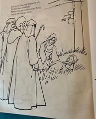 *Rare* THE NATIVITY a bible story to color Warner Press 1970’s VTG Never Used