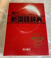 Vintage 1983 Kadokawa New Japanese Dictionary (Shin Kokugo Jiten) – 1981 1st Ed.