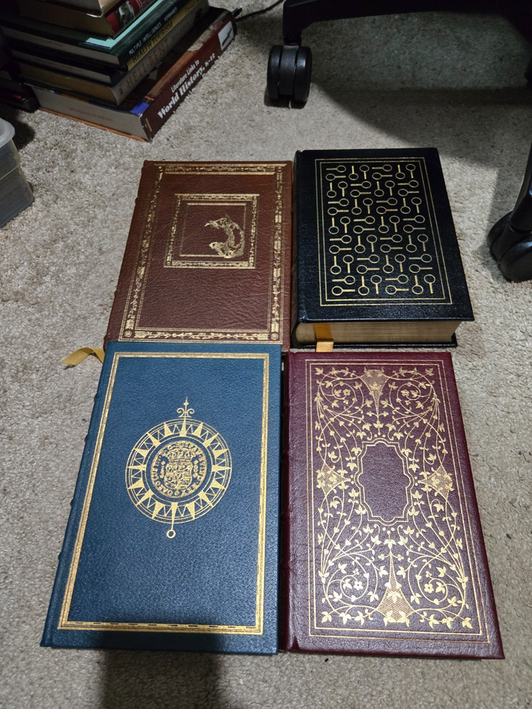 The Easton Press Lot of 4 Books – Jane Eyre Aesop’s Fables Treasure Island