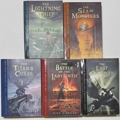 Percy Jackson & Olympians Complete PB Set 1-5 Rick Riordan Books – GOOD