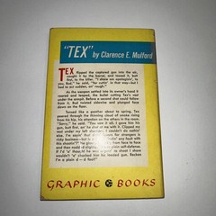 Tex by Clarence E. Mulford vintage Paperback Number 15 Graphic Books 1949