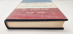 Royalist Conspiracy in England 1649-1660 by D. Underdown hardcover