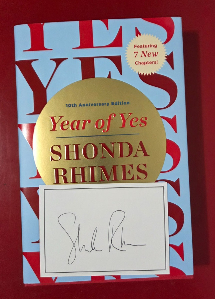 Year of Yes — Shonda Rhimes | SIGNED Bookplate | 10th Anniversary Ed | 2025