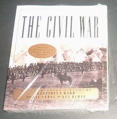 „SEALED” SOFTCOVER BOOK by KEN BURNS „THE CIVAL WAR” includes FRAMEABLE MAP