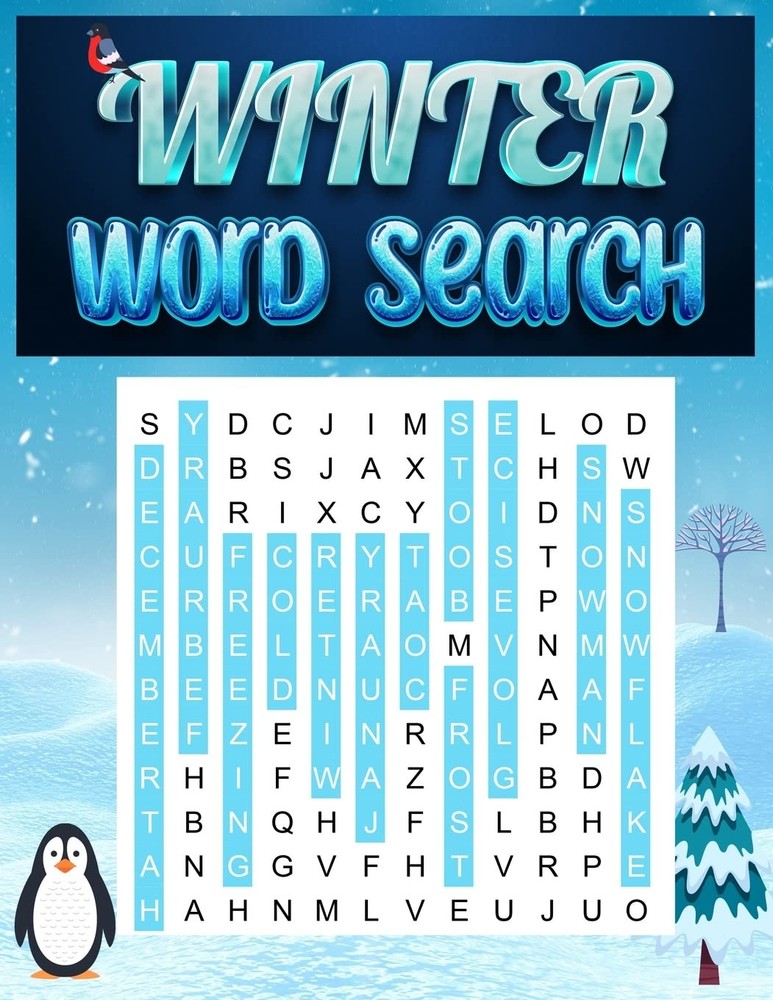 Laura Bidden Winter Word Search: Word Search Book for Adults – Large (Paperback)