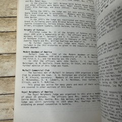 A History of Mulhall Oklahoma 100 Yesteryears 1988 First Edition Genealogy Photo