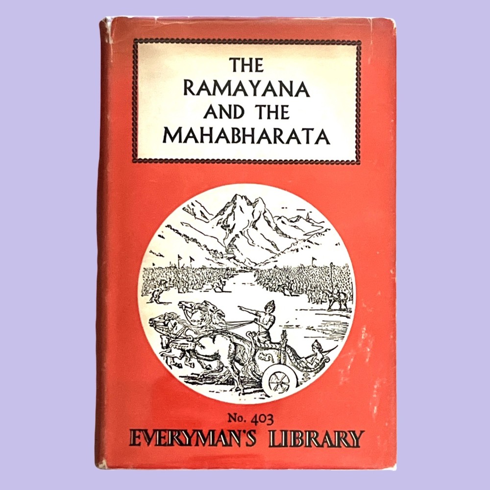 The Ramayana and the Mahabharata (1955) Romesh C. Dutt Everyman’s Library HC DJ