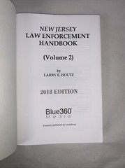 New Jersey Law Enforcement Handbook by Larry E. Holtz Blue360 Media