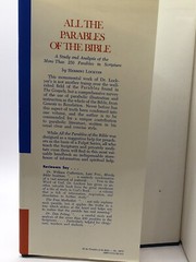 All The Parables of the Bible by Herbert Lockyer Lockyear Zondervan HCDJ