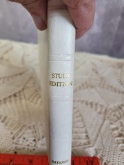 Holy Bible KJV 1970 National Bible Press White Bonded Leather Study Edition