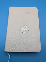 Oxford Compact White French Morocco Leather 01152x KJV Bible w box No Marks