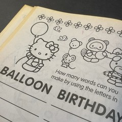 SANRIO Hello Kitty Coloring Book And Activity Bendon 2014 With 3 Pages Colored