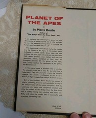 PLANET OF THE APES 1963 * American Vintage by Pierre Boulle HC Book Club Edition