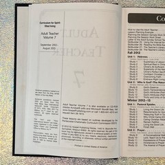 Adult Teacher Volume 7 – Gospel Publishing House – 2012 Pentecostal Curriculum