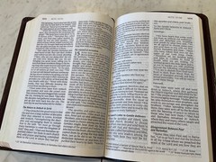 Bible NIV 1984 Large Print Thinline Burgundy Bonded Leather Excellent Condition