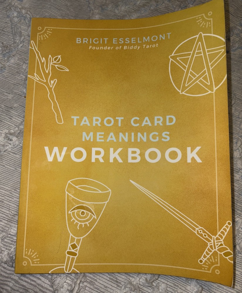 Tarot Card Meanings Workbook By Esselmont, Brigit **10 Pages Out of 334 Filled**