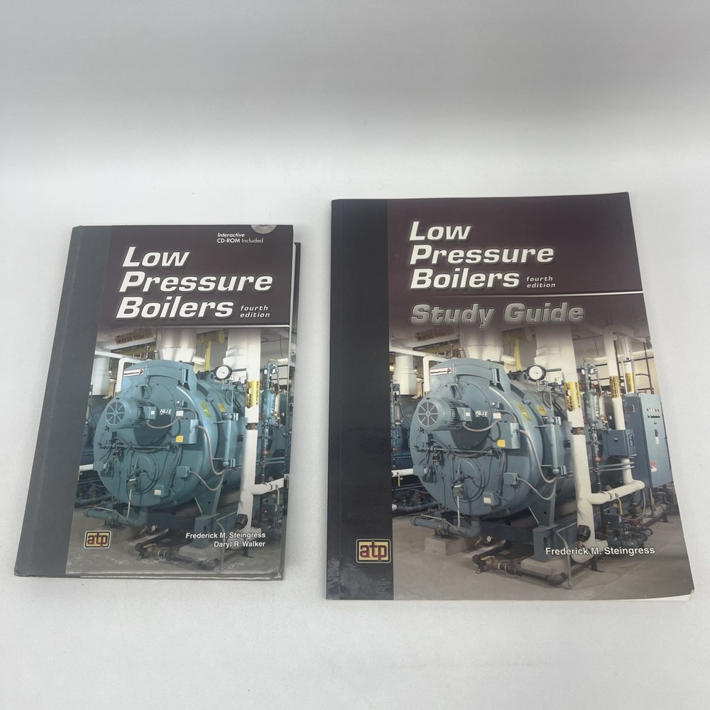 Low Pressure Boilers 4th Edition With Study Guide CD Water Heater Vessels Steam