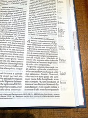 Italian Language Reference Bible, La Sacra Bibbia, NRV 2006, Blue Hardcover