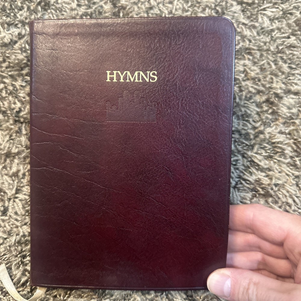 LDS Hymnal „Hymns” Genuine Leather 1985/2002 Gilded Page Edges