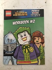Lot Of 11 Scholastic Lego DC Phonics Pack 2 #1,2,3,4,5,6,7,8,10, WORKBOOK 1&2