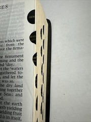 Holy Bible King James Version cross section reference as shown