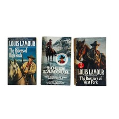Set of 55 Louis Lamour Paperback Mixed Titles, Various Conditions, All Readable