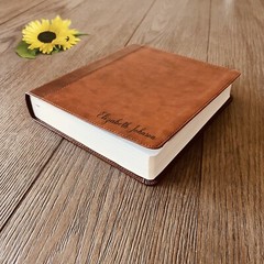Personalized ESV Bible with name Engraved, Journaling Study Bible, Baptism Gifts