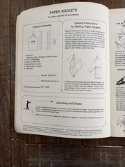1983 VTG PAPER ROCKETS To Color Cut-Out & Fly TROUBADOR Press UNUSED COMPLETE