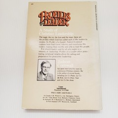 Profiles of a Leader Book Cornwall 1980 Vintage Christian Leadership Self-Help