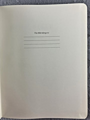 Single Column Journaling Bible (Black) English Standard Version ESV CLEAN PAGES