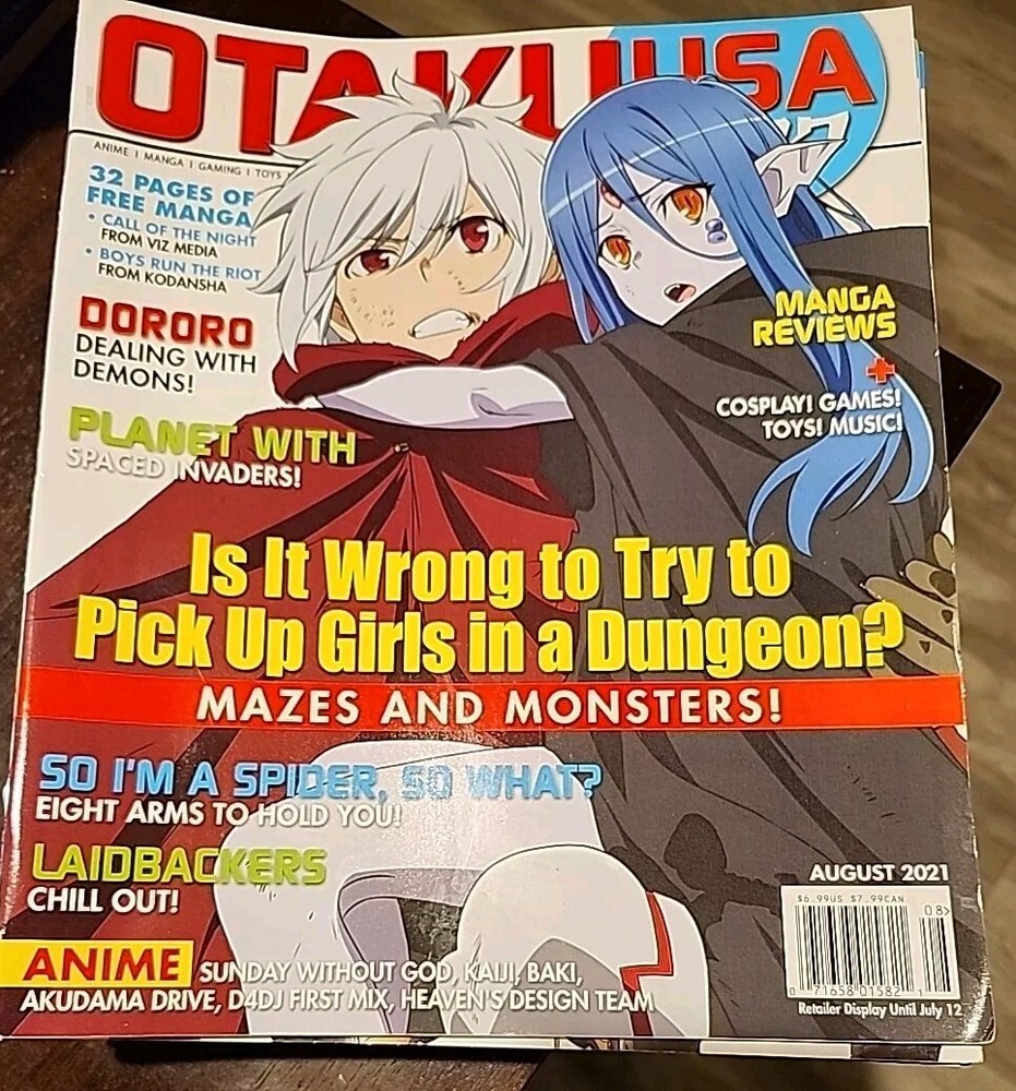 Otaku USA Magazine August 2021 Dororo Planet With Laidbackers, Manga