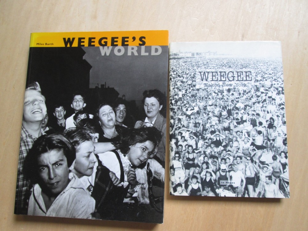2 Weegee books Weegee’s World and Weegee: Naked New York 1997/2000