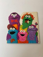 Vintage Sesame Street People In My Family Golden Shape Book Board Book CTW