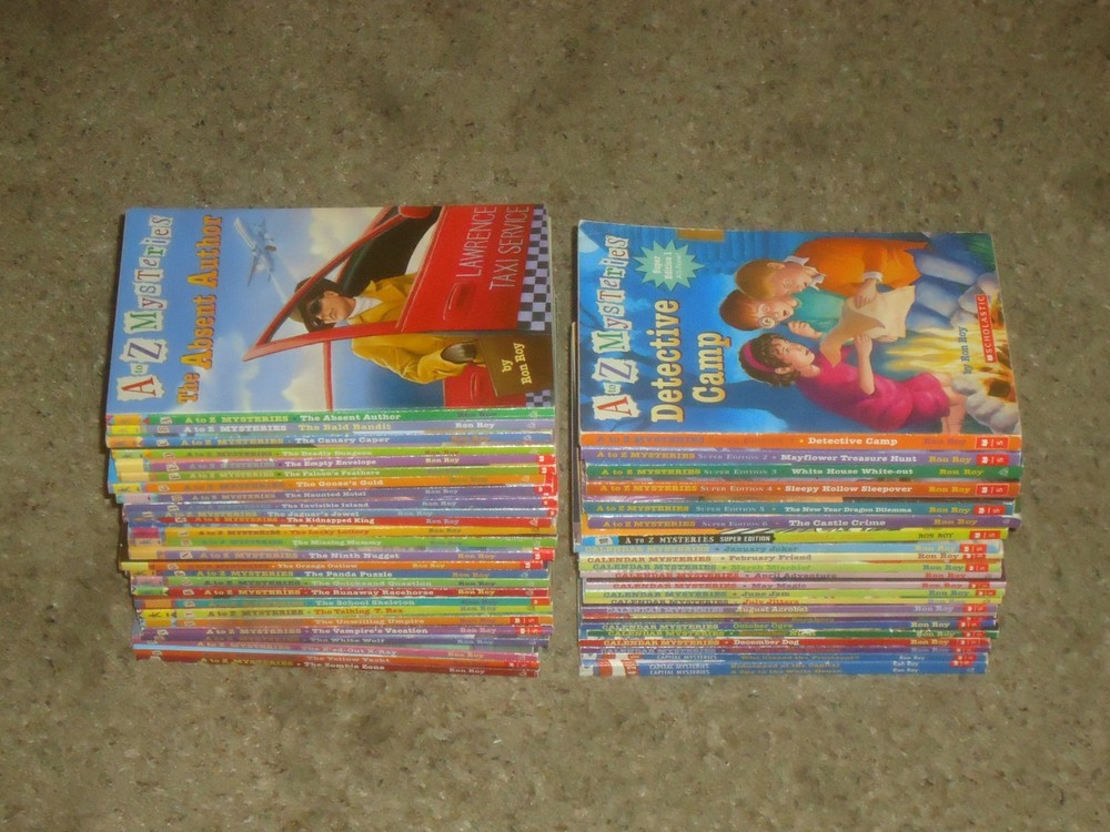 Lot 49 A to Z Mysteries Books Ron Roy Complete A to Z Calendar Capital Super Edi