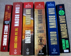 Dan Brown book lot- 6 novels-Robert Langdon Da Vinci series and Digital Fortress