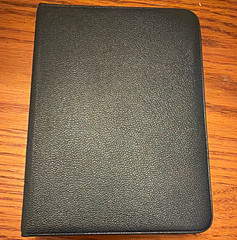 Vintage Cambridge Compact Bible KJV 63X Blue Hand Grained Morocco Leather Boxed
