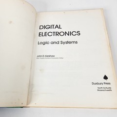 1st printing 1976 Digital Electronics Logic and Systems by John D Kershaw
