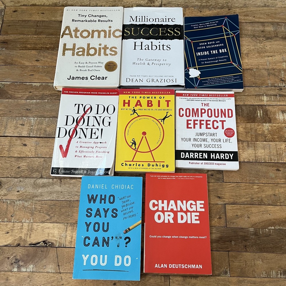Self Help, Business, Psychology Book Lot of 8 Different Authors