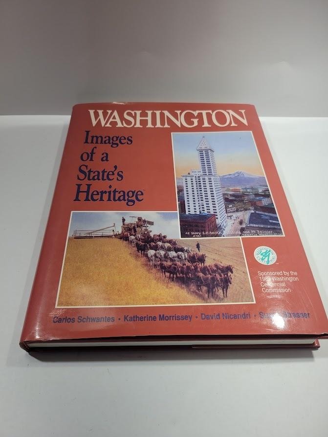 Vintage Washington Images Of A States Heritage Schwantes Red HC DJ 1989 USA