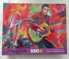 ELVIS PRESLEY BLEND COTA 550 PIECE PUZZLE POSTER 2019 & by the presleys book