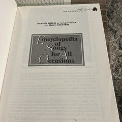 Dan Coates Encyclopedia of songs for all occasions vintage soft cover 160 pages