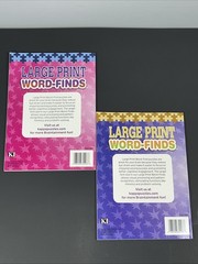 LOT OF 2 KAPPA Large Print Word-Finds Word Search Puzzle Books vol.514 & 515