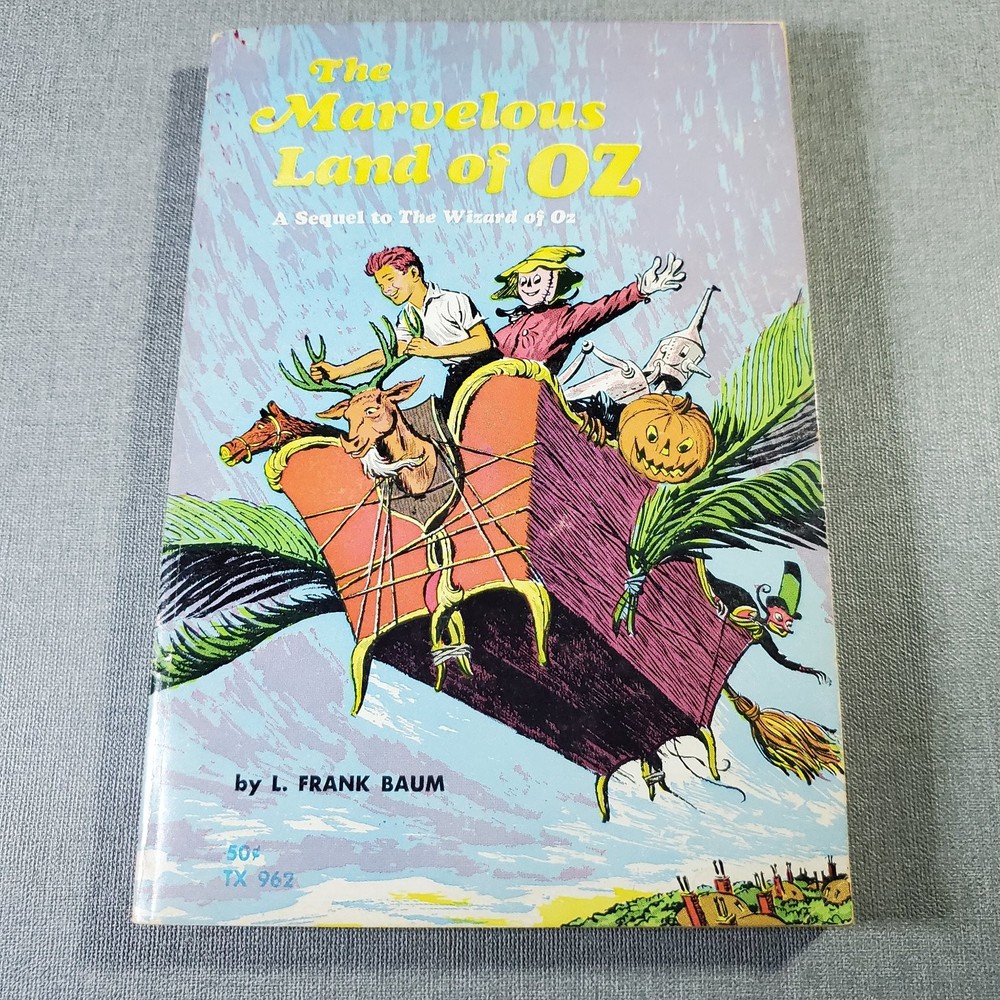The Marvelous Land of OZ L. Frank Baum 1970 2nd Printing Illustrated Scholastic