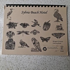 Sue Coccia Winged Critters Coloring Book Sylvia Beach Hotel 12 Pages