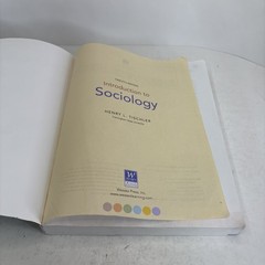 Introduction to Sociology 12th – by Tischler Henry L – Good
